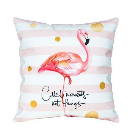 coussin flamant rose pour chambre enfant