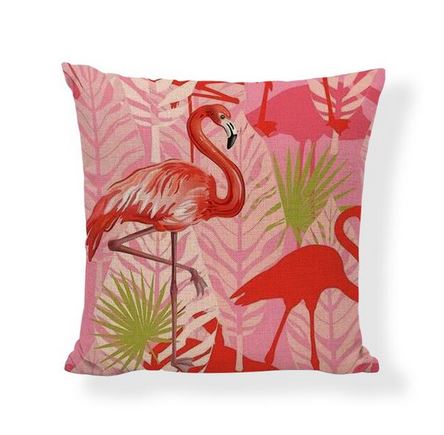 coussin flamant rose classe deco