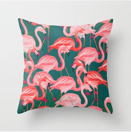 coussin de flamant rose dans la nature