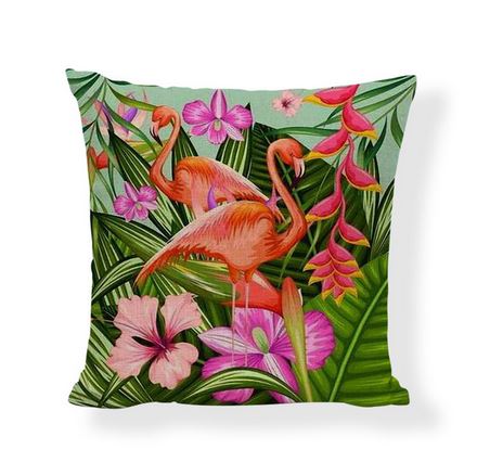 Coussin Flamant Rose Paradisiaque