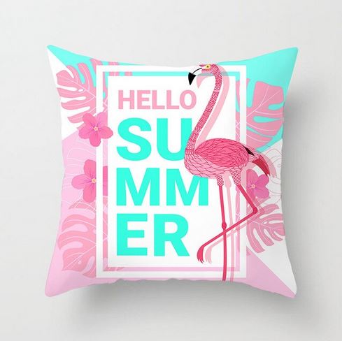 housse de coussin flamant rose pour ado tendance