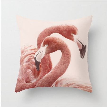 coussin avec beaux flamant rose