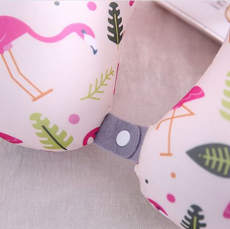 Coussin en U Flamant Rose Fille