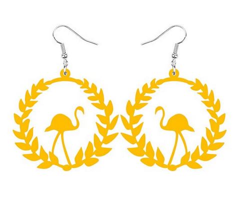 creole tendance jaune flamant rose