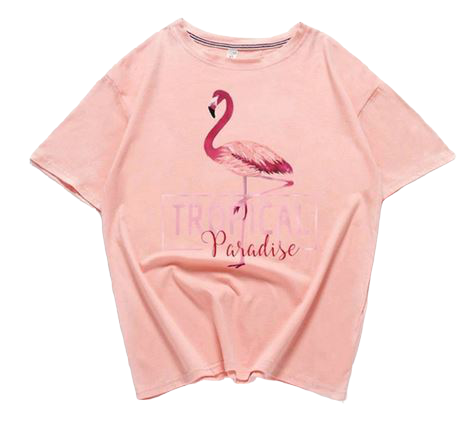crop top flamant rose femme