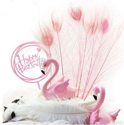 gateau anniversaire flamant rose