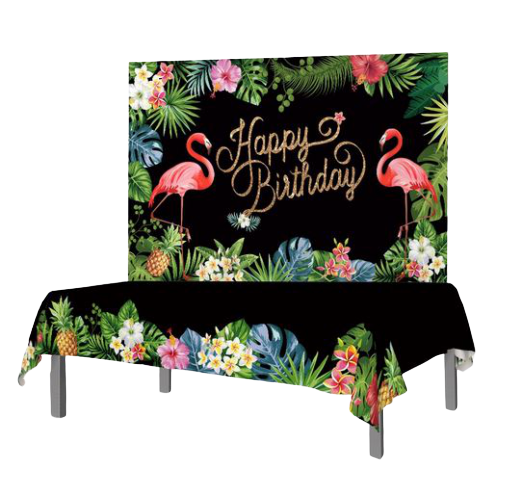 Déco Anniversaire Flamant Rose Ananas
