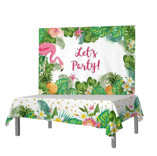 Déco Anniversaire Flamant Rose Tropical