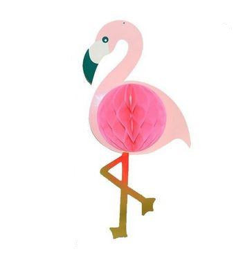 Décoration Flamant Rose Suspendue