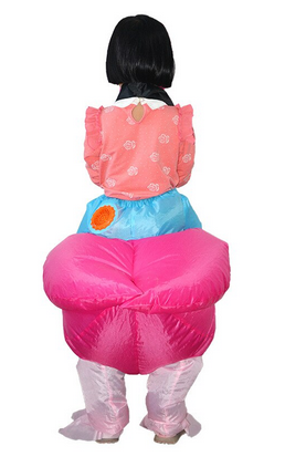 deguisement flamant rose gonflable enfant