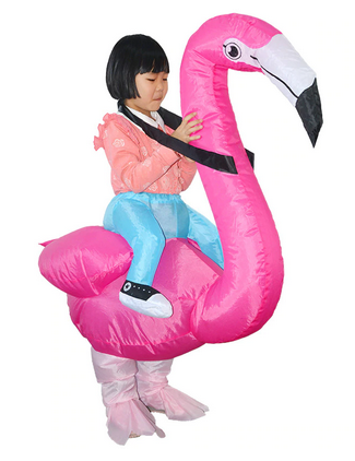 deguisement gonflable enfant flamant rose