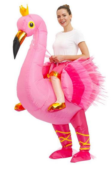 deguisement gonflable flamant rose
