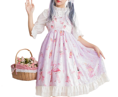 costume cosplay flamant rose pastel pas cher