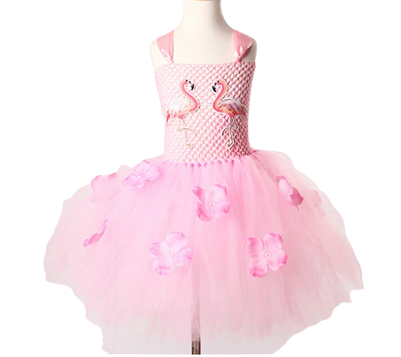 costume fille flamant rose deguisement robe