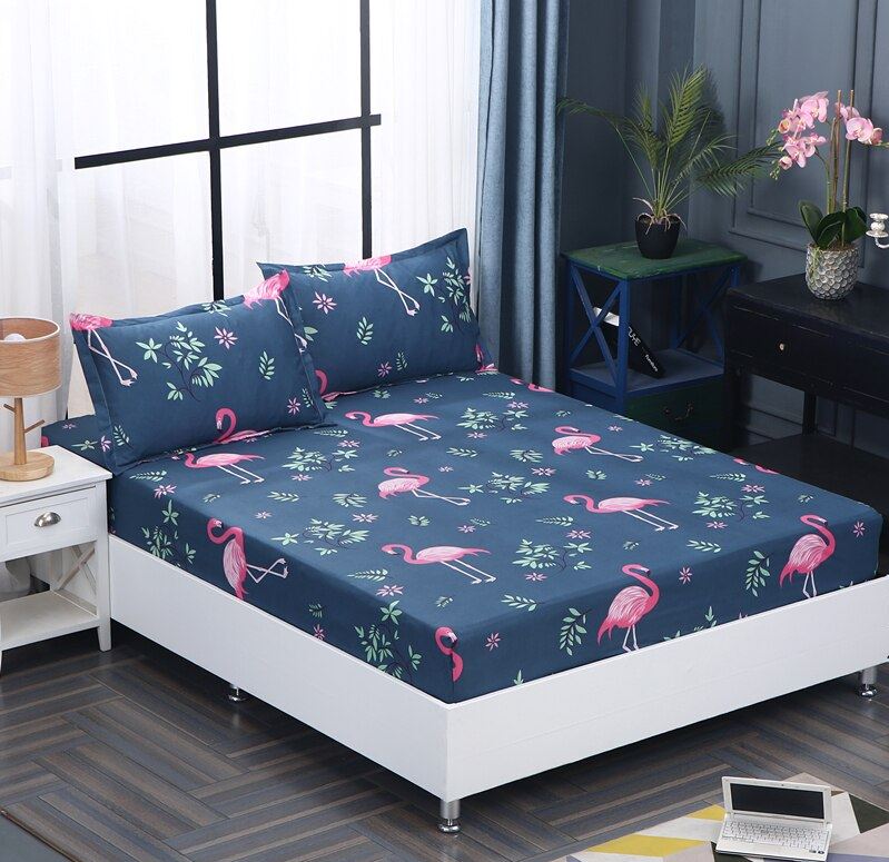 drap housse flamant rose pas cher