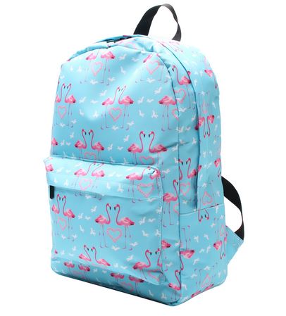 sac a dos flamant rose plusieurs poches