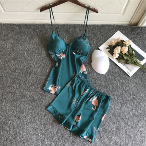 ensemble pyjama sexy pour femme avec flamant rose tendance
