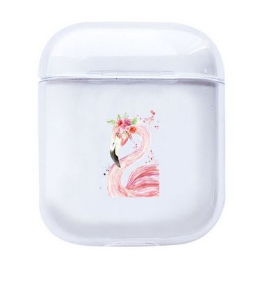 coque pour chargeur airpods avec flamant rose pas cher