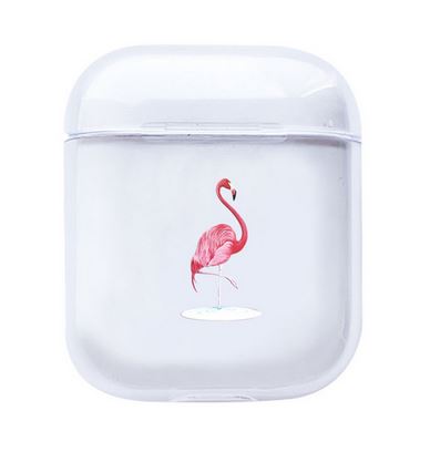 etui airpods blanc flamant rose