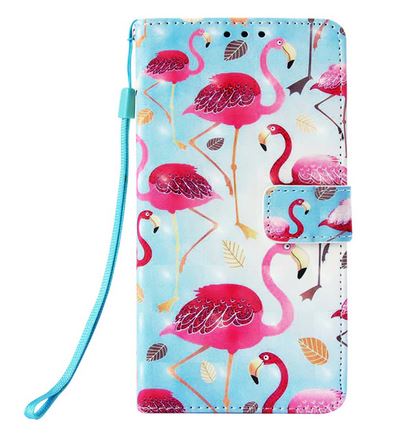 bel etui pour telephone flamant rose