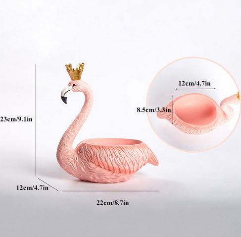 figurine flamant rose dimension