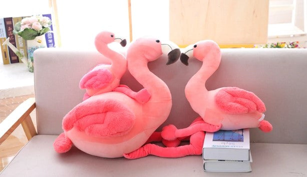 peluches flamants roses geant grand petit