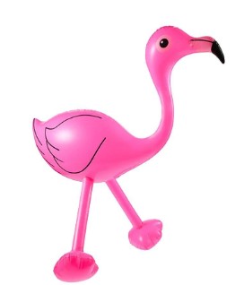flamant rose gonflable