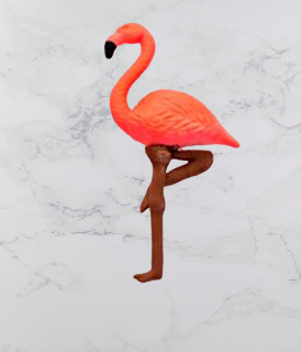 gomme flamant rose rouge lot pas cher