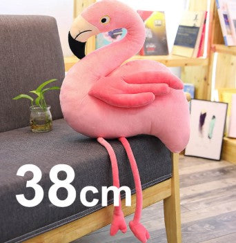 peluche flamant rose pattes rose
