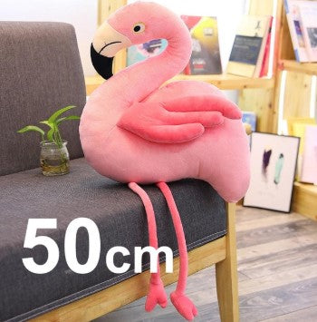 peluche flamant rose moyenne