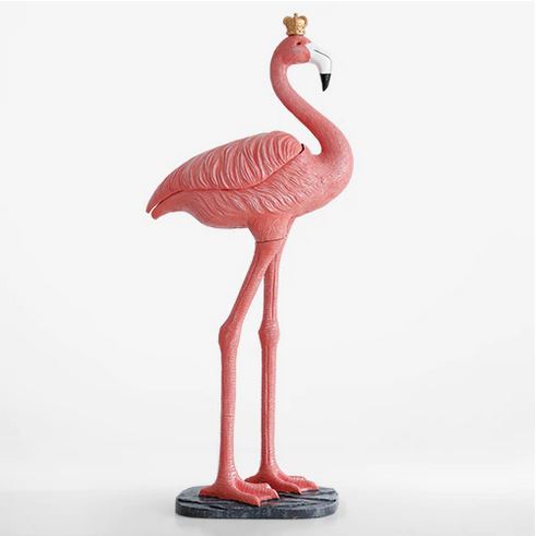 grande statue flamant rose boite a mouchoirs