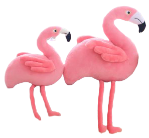 grande peluche flamant rose kawaii douce
