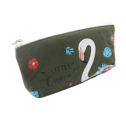 trousse grand format flamant rose kaki mixte garçon