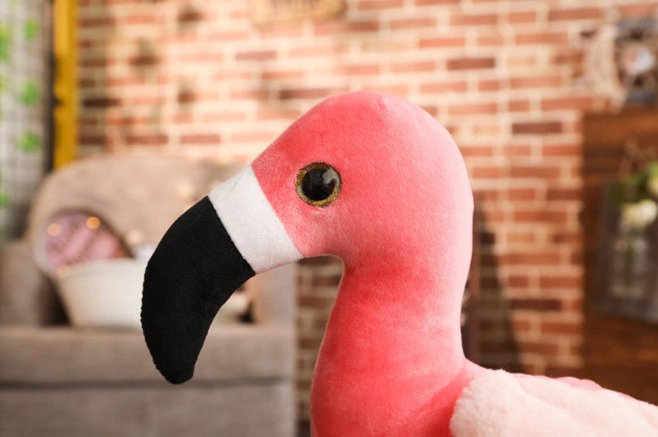 peluche tissu flamant rose doux