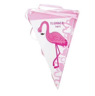 Guirlande Fanion Flamant Rose