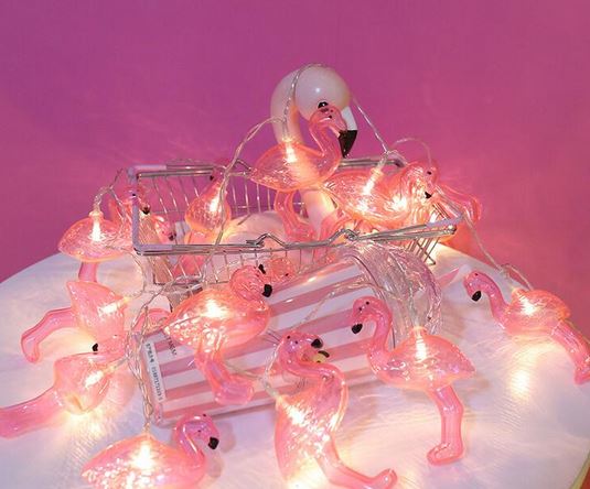 guirlande lumineuse flamant rose