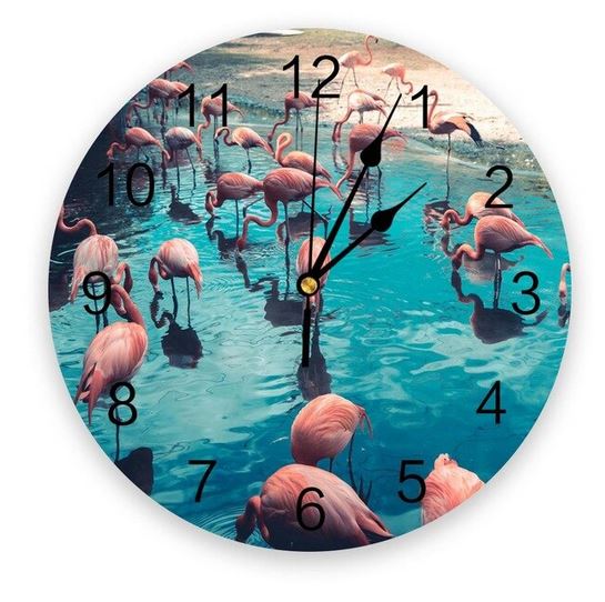 plus belle horloge flamant rose