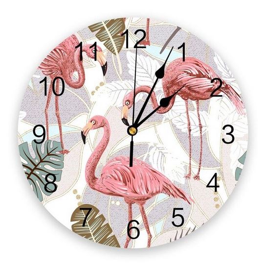 horloge flamant rose pas chere