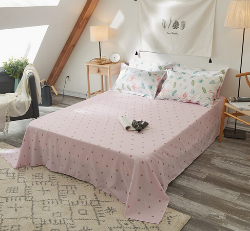 drap plat flamant rose