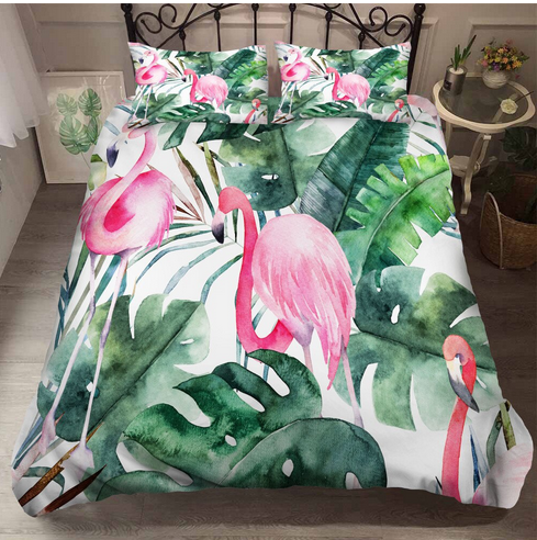 housse de couette et taies oreillers assorties