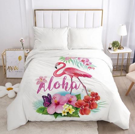 housse de couette flamant rose 2 personnes maison du monde