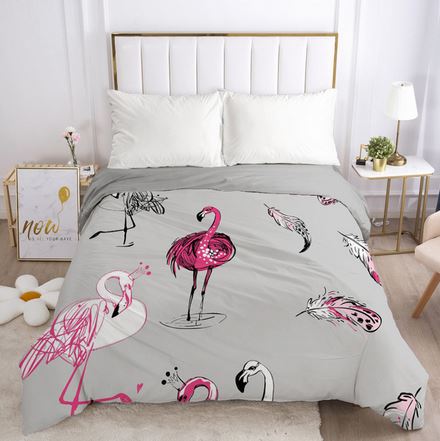 housse de couette flamant rose 220 x 240