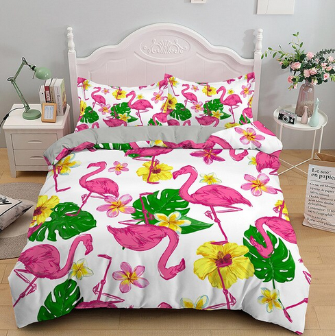 housse de couette flamant rose pour ado