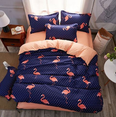 housse de couette flamant rose pas cher