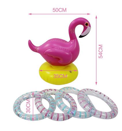 flamant rose gonflable pour jouer
