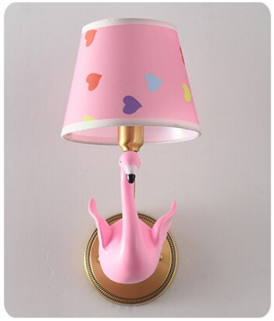 lampe murale flamant rose