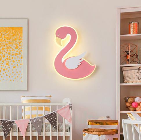 belle lampe flamant rose