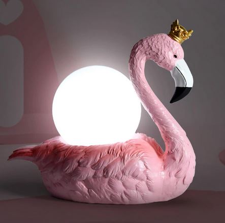 lampe flamant rose led