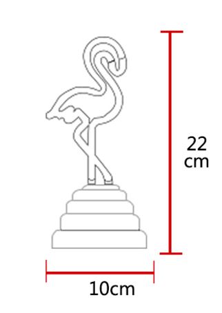Lampe Flamant Rose Néon
