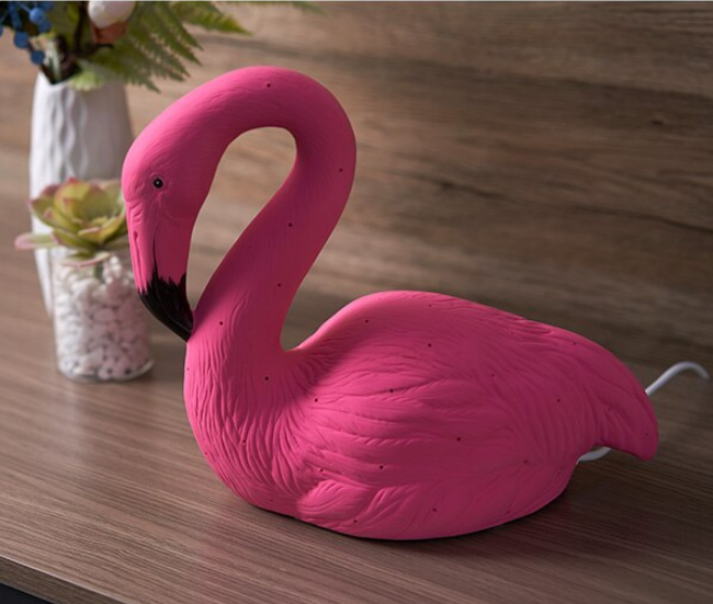 lampe flamant rose lumiere douce